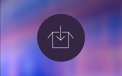 服务器网络以及多色背景上圆圈内的复选标记